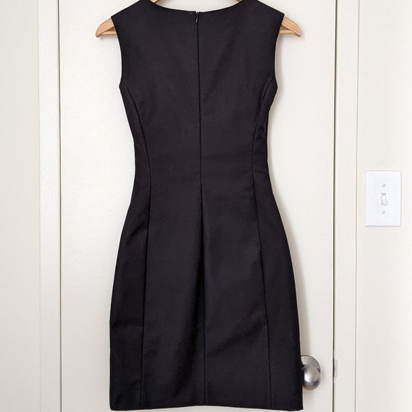 NWOT Black Cut Out Mini Dress with Pockets - Picture 2 of 16